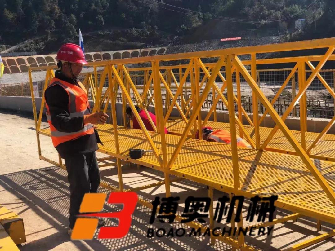 橋梁施(shī)工吊籃設備安(ān)全實惠更實用(yòng)