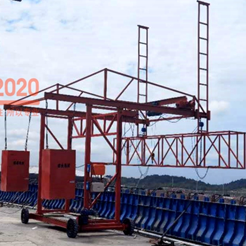 橋梁防撞(zhuang)牆模闆台車安(an)全施工